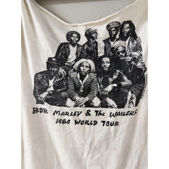 1980 Bob Marley Vintage Band Concert Tee Shirt Women’s Medium Tank - Picture 6 of 7